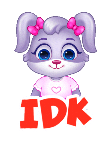 No Idea Idk Sticker by Lucas and Friends by RV AppStudios