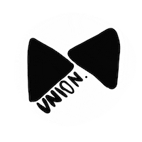 unionhouston white black minimal church Sticker