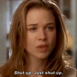 Renee Zellweger Shut Up GIF by MOODMAN