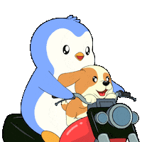 Happy Dog Sticker by Pudgy Penguins