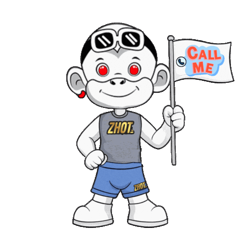 Call Me Party Sticker by Zhot