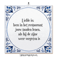 Restaurant Smile Sticker by Tegelspreuken.nl