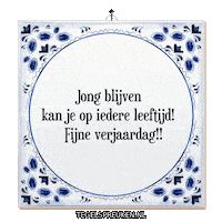 Geluk Gezellig Sticker by Tegelspreuken.nl