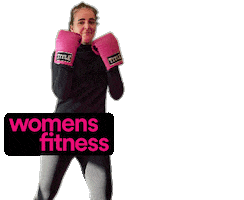 WomensFitness kicking womens fitness Sticker