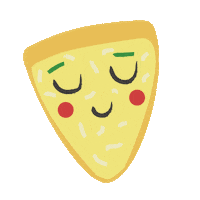 Pizza Wink Sticker by Tracey Hoyng