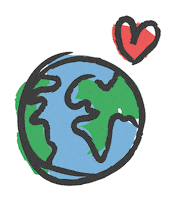 World Corazon Sticker by Klimato