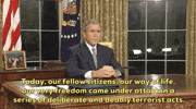 never forget september 11 george w bush september 11 2001 national address GIF