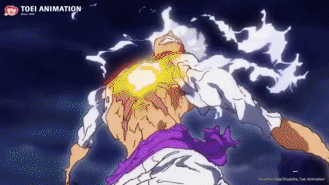 jordansnarud giphygifmaker one piece luffy gear 5 luffy vs kaido GIF