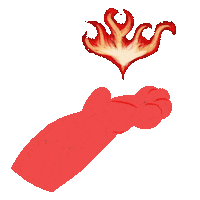 indahj fire evil devil burn Sticker