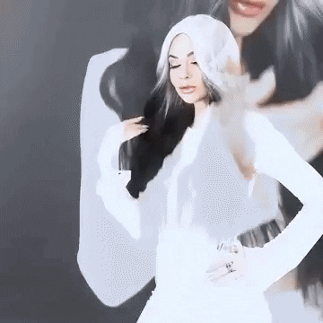 StylonicWigs giphyupload wigs white and black wig white black wig GIF