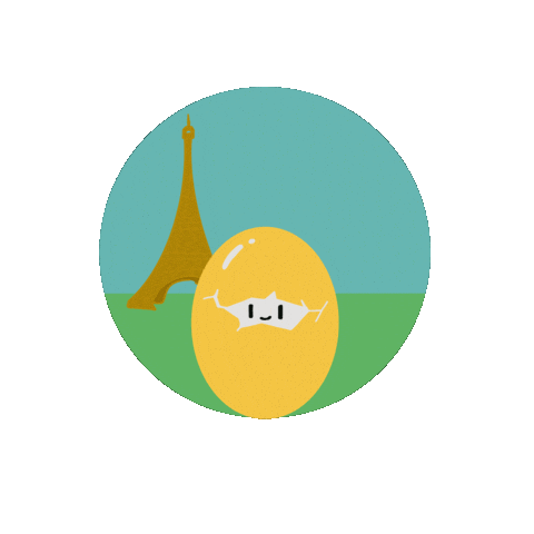 Paris Egg Sticker by LioxFoundation