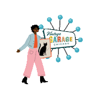 VintageGarageChi  Sticker