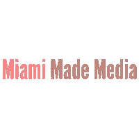 MiamiMadeMedia pink miami media m Sticker