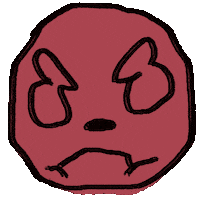 orindee angry mad smiley pissed off Sticker