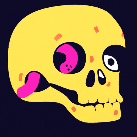 skull hello GIF by JAVI CARRASCO