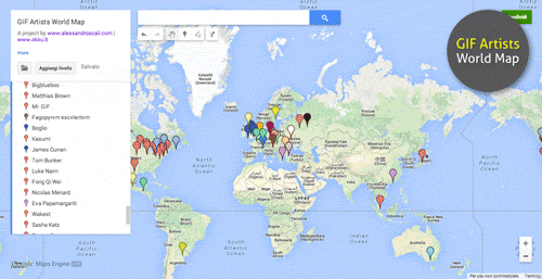 Artists On Tumblr Map GIF by Okkult Motion Pictures