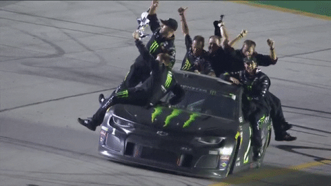 Excited Monster Energy GIF by NASCAR