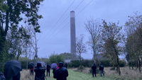 'Bang': Chimney at UK Power Plant Demolished