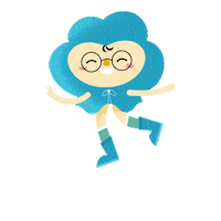 CSPJAPAN happy jumping tabisuta tabisuta english Sticker