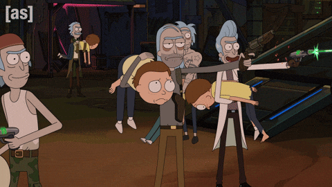 Rick And Morty Laughing GIF by Adult Swim