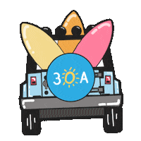 Beach Surf Sticker by 30A