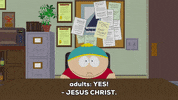 eric cartman sigh GIF by South Park 