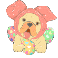 Rabbit Pascua Sticker