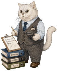 Purrcival Cat Sticker