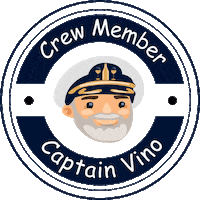 captvino captain crew wein crew member Sticker