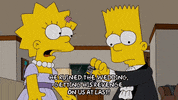 scared bart simpson GIF
