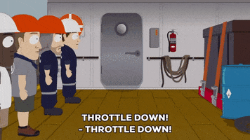 exclaiming hardhats GIF by South Park 