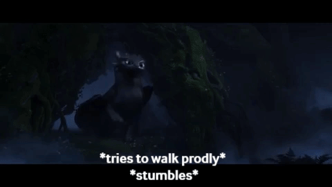 night fury hiccup GIF