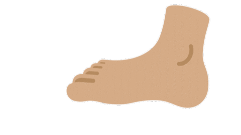 emojivid giphyupload emoji people foot Sticker