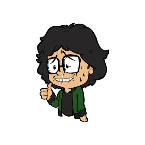 Scared Nervous Sticker