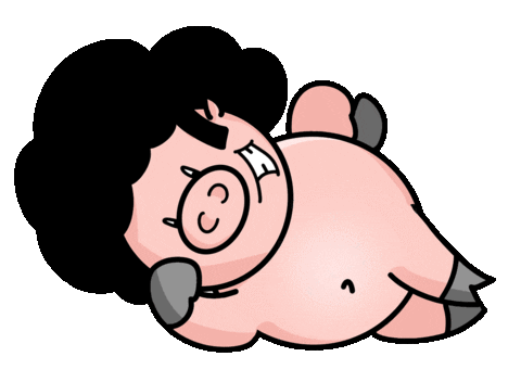 kisses Sticker by Afro Pig