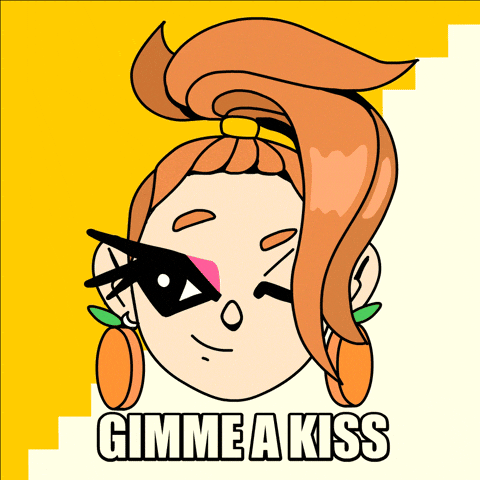 Love You Kiss GIF by Roly✶Poly