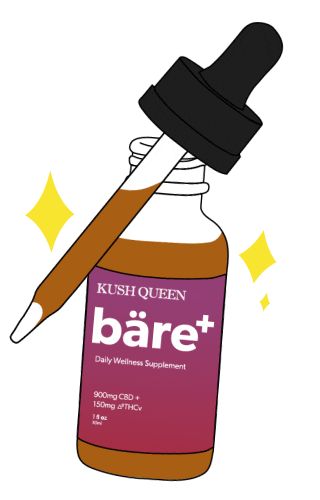 Glitter Cbd Sticker by Kush Queen Shop