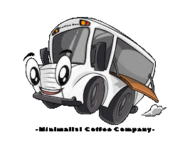 minimalistcoffeeco coffee bus minimalist coffeetime Sticker