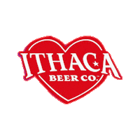 Heart Valentine Sticker by Ithaca Beer