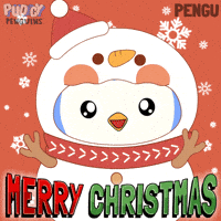 Merry Christmas GIF by Pudgy Penguins