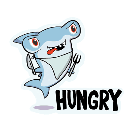 Hungry Shark Sticker by VeeFriends