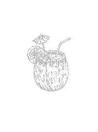 Coconut Pina Coladas Sticker by Neverland London