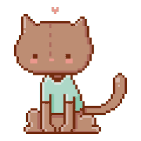 Cat Pixel Sticker by malipi