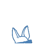 PawsForWalks dog dog walker blue and white pet sitter Sticker