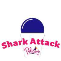 Shark Attack Pelicans Sticker by Pelican's SnoBalls