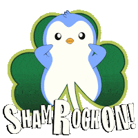 St Patricks Day Penguin Sticker by Pudgy Penguins