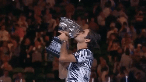 Roger Federer Kiss GIF by Australian Open