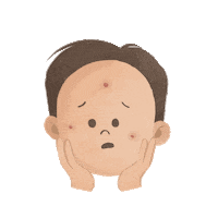 Skin Acne Sticker by By Lizzie Parra
