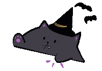 Happy Black Cat Sticker