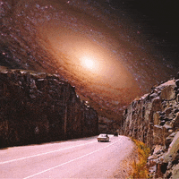 Taudalpoi cool retro car space GIF